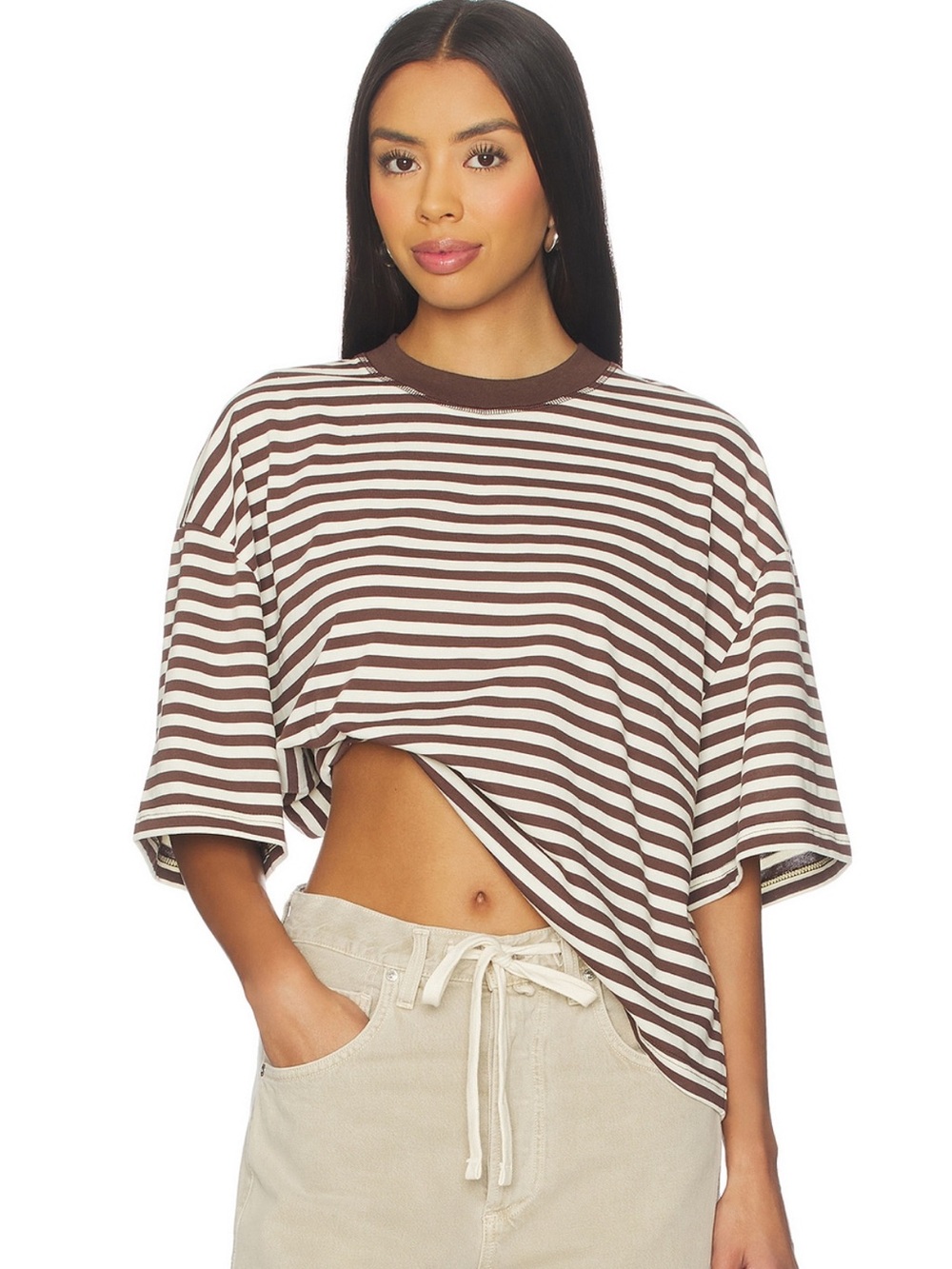 Lioness Bloom Short Sleeve Tee in Dark Chocolate M